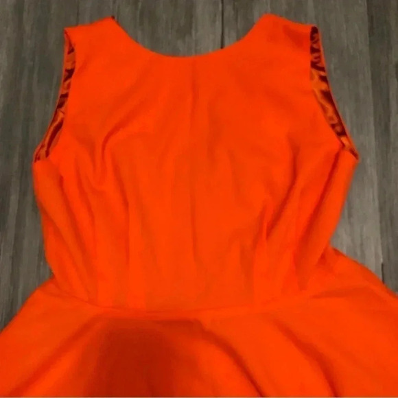 Blaque Label Mini Coral Orange Dress Size M NWT Fit And Flare Cocktail Party - Picture 2 of 8